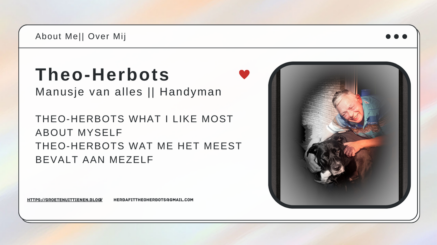 Theo-Herbots Wat me het meest bevalt aan mezelf || Theo-Herbots What I like most about myself