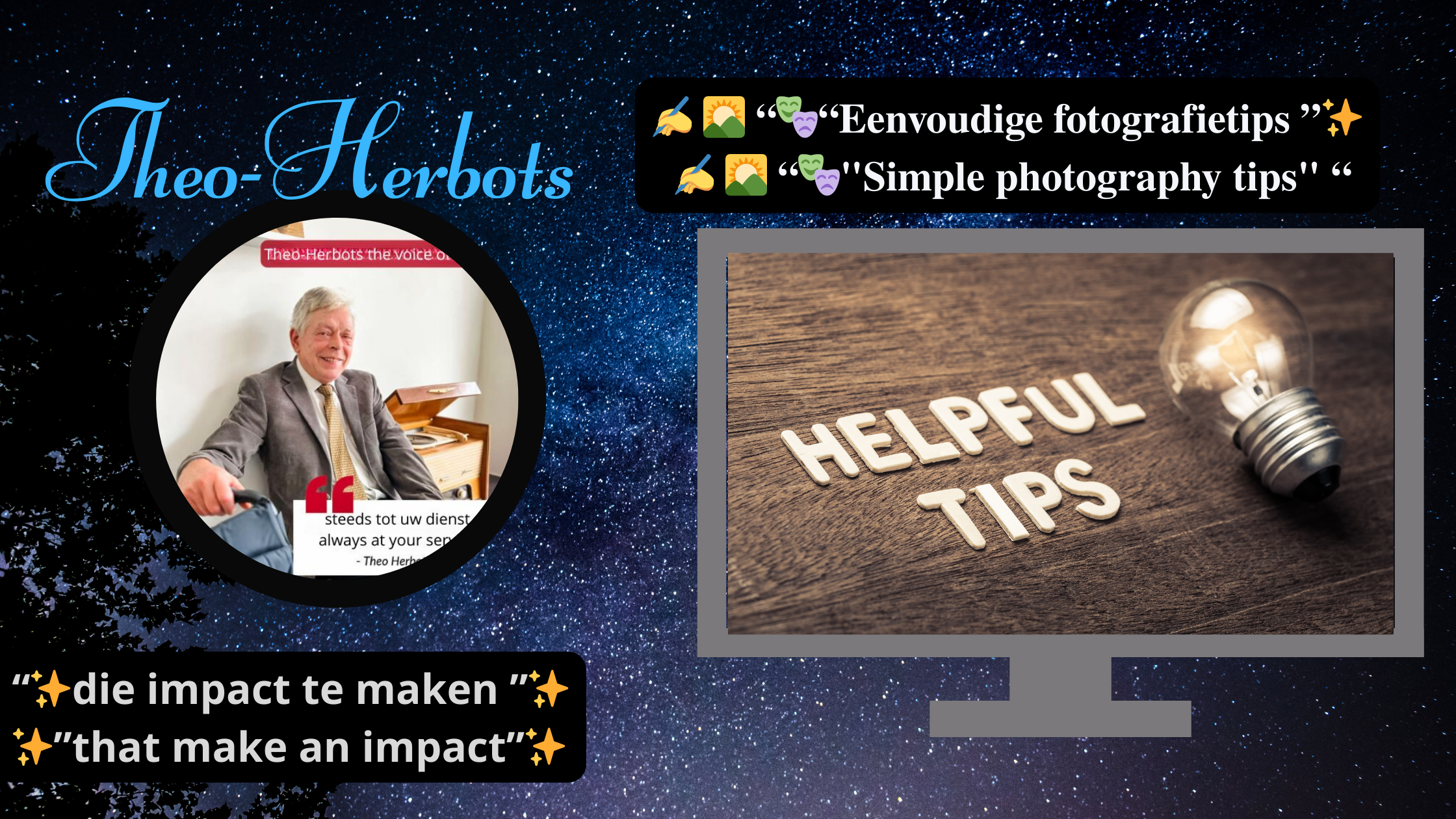 Eenvoudige fotografietips om impact te maken ||Simple photography tips to make an impact