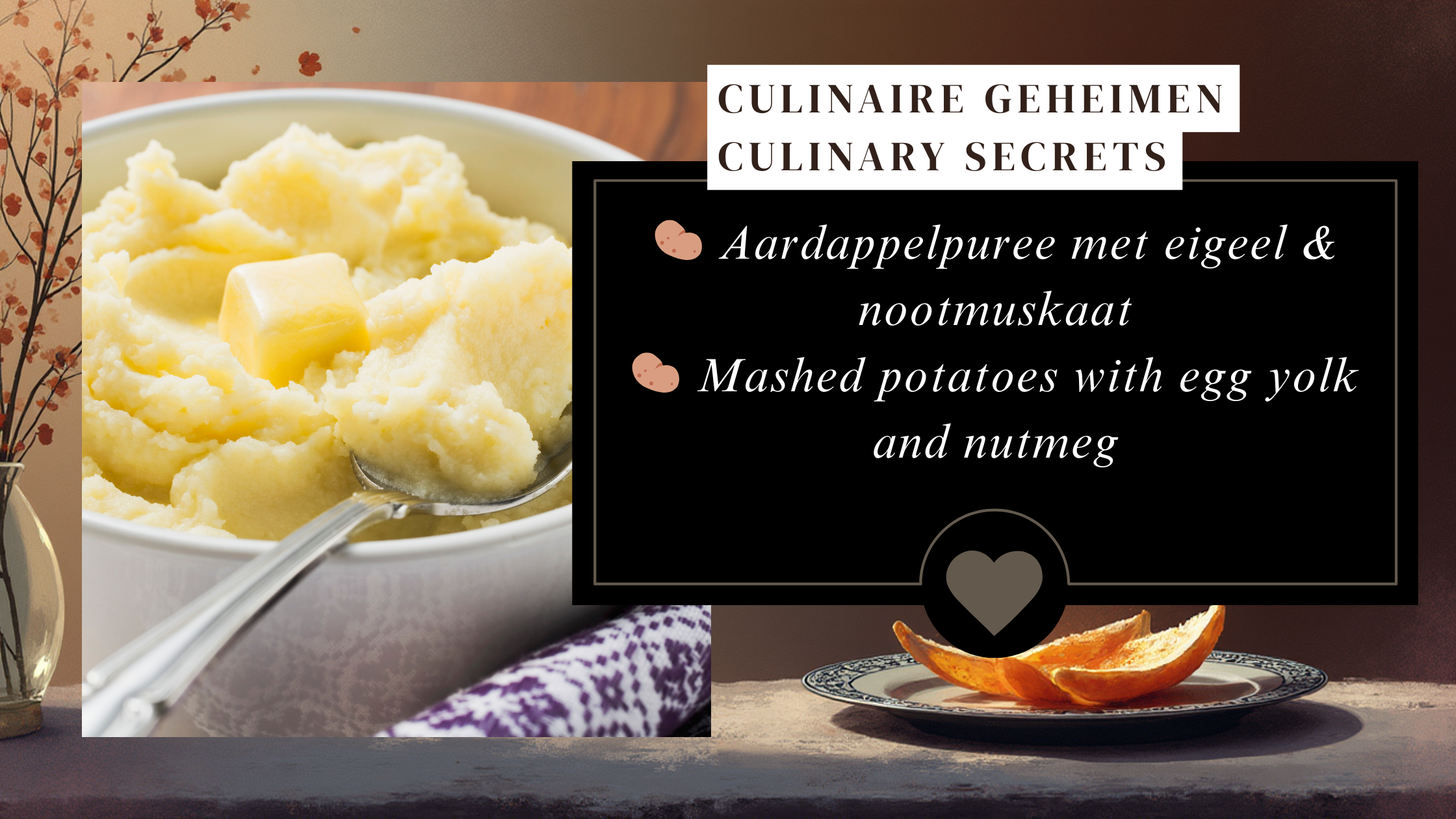 🥔 Aardappelpuree met eigeel & nootmuskaat ||🥔 Mashed potatoes with egg yolk and nutmeg